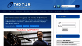 What Textus.com.br website looked like in 2015 (8 years ago)