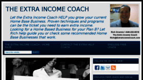 What Theextraincomecoach.com website looked like in 2015 (8 years ago)