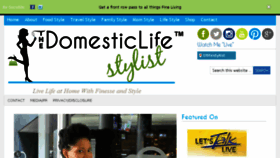 What Thedomesticlifestylist.com website looked like in 2015 (8 years ago)