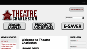 What Theatrecharleston.com website looked like in 2015 (8 years ago)