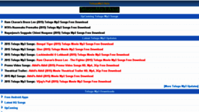 What Telugump3.asia website looked like in 2015 (8 years ago)