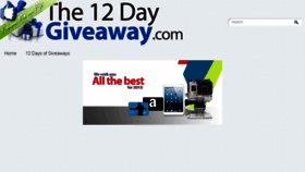 What The12daygiveaway.com website looked like in 2015 (8 years ago)