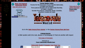 What Telenovela-world.com website looked like in 2015 (8 years ago)