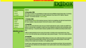 What Txtbox.co.za website looked like in 2015 (8 years ago)