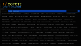 What Tvcoyote.com website looked like in 2015 (8 years ago)
