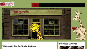 What Thefatgiraffe.com website looked like in 2015 (8 years ago)