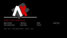 What The-x-agency.com website looked like in 2015 (8 years ago)