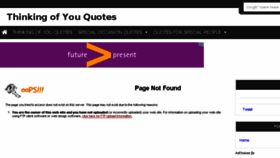 What Thinkingofyouquotes.com website looked like in 2015 (8 years ago)