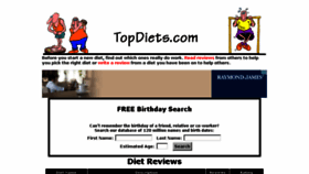 What Topdiets.com website looked like in 2015 (8 years ago)