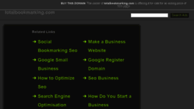 What Totalbookmarking.com website looked like in 2015 (8 years ago)