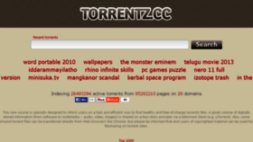 What Torrentz.cc website looked like in 2015 (8 years ago)