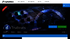 What Trubeats.com website looked like in 2015 (8 years ago)