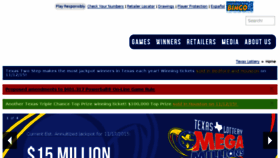 What Txlottery.com website looked like in 2015 (8 years ago)