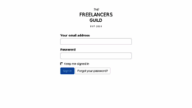 What Thefreelancersguild.com website looked like in 2015 (8 years ago)
