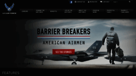 What Thunderbirds.airforce.com website looked like in 2015 (8 years ago)