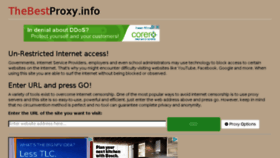What Thebestproxy.info website looked like in 2015 (9 years ago)