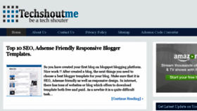 What Techshoutme.com website looked like in 2015 (8 years ago)