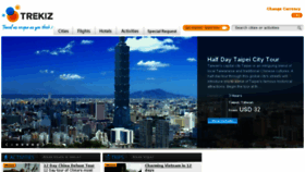 What Trekiz.com website looked like in 2015 (8 years ago)
