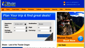 What Tourism2bhutan.com website looked like in 2015 (8 years ago)