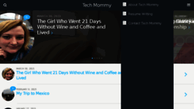 What Techmommy.ca website looked like in 2015 (8 years ago)