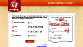 What Tellpopeyes.com website looked like in 2015 (8 years ago)