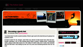 What Theactiongeek.com website looked like in 2015 (8 years ago)