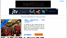 What Therichtimes.com website looked like in 2015 (8 years ago)