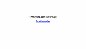 What Tapshare.com website looked like in 2015 (8 years ago)