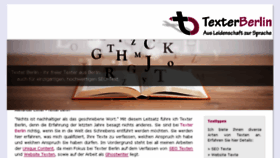 What Texterberlin.de website looked like in 2015 (8 years ago)
