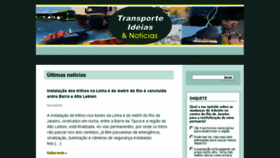 What Transporteideias.com.br website looked like in 2015 (8 years ago)
