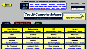 What Top20computerscience.com website looked like in 2015 (8 years ago)