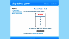 What Taboogame.net website looked like in 2015 (8 years ago)