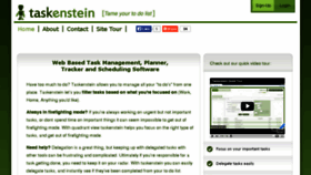 What Taskenstein.com website looked like in 2015 (8 years ago)
