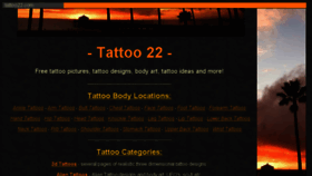 What Tattoo22.com website looked like in 2015 (8 years ago)