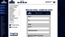 What Taxikurir.se website looked like in 2015 (8 years ago)