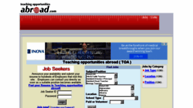 What Teachingopportunitiesabroad.com website looked like in 2015 (8 years ago)