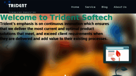 What Tridentsoftech.com website looked like in 2015 (8 years ago)