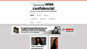 What Telenovelasconfidencial.com website looked like in 2015 (8 years ago)