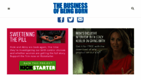 What Thebusinessofbeingborn.com website looked like in 2015 (8 years ago)
