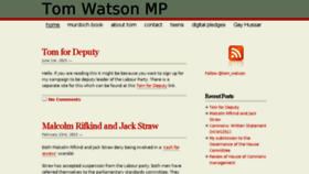 What Tom-watson.co.uk website looked like in 2015 (9 years ago)