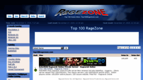 What Top100ragezone.com website looked like in 2015 (8 years ago)
