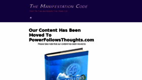 What Themanifestationcode.com website looked like in 2015 (8 years ago)