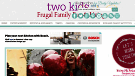 What Twokidsandacoupon.com website looked like in 2015 (8 years ago)