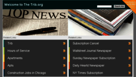 What Trib.org website looked like in 2015 (8 years ago)