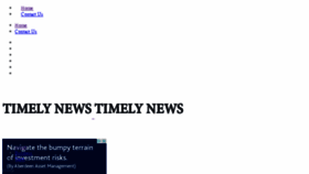 What Timelynews.com website looked like in 2015 (9 years ago)