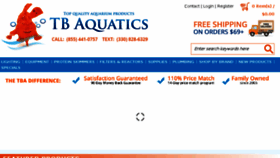 What Tbaquatics.com website looked like in 2015 (8 years ago)