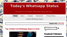 What Todayswhatsappstatus.com website looked like in 2015 (8 years ago)