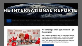 What Theinternationalreporter.org website looked like in 2015 (8 years ago)