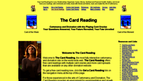 What Thecardreading.com website looked like in 2015 (8 years ago)