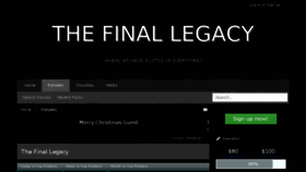 What Thefinallegacy.com website looked like in 2015 (8 years ago)